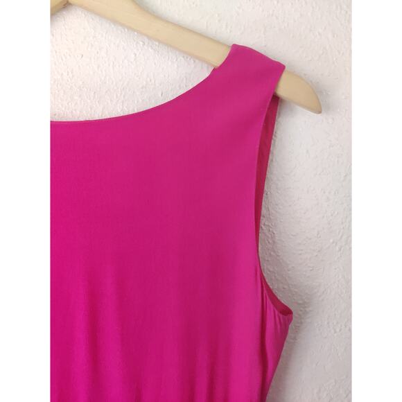 Kate Spade Pink & Red Trim Color Block Sleeveless A-Line Dalene Dress Size 4 - Picture 6 of 9